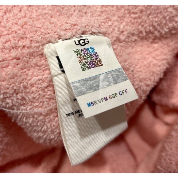 Ugg Fleece Shorts Women's L Pink Sherpa Lounge Elastic Waist Casual Comfy Y2K - Picture 4 of 10